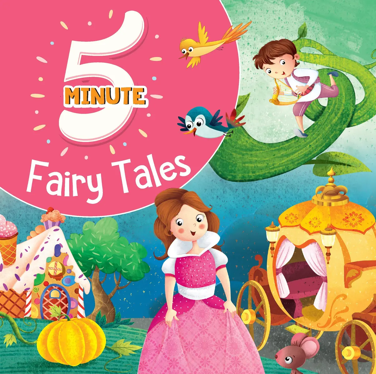 Pegasus 5 Minute Fairy Tales - Premium Quality Padded & Glittered Book 1