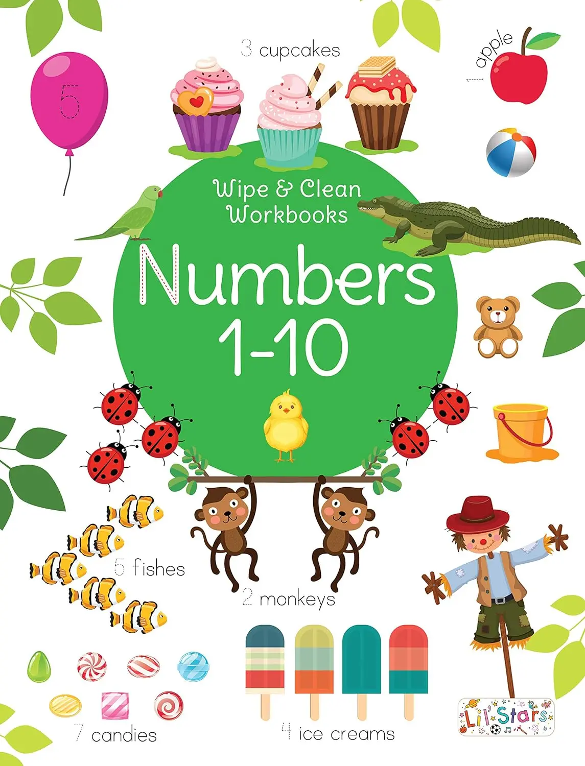 Pegasus Numbers 1-10 - Wipe & Clean Workbook With Free Pen 1