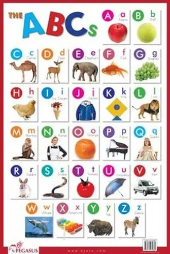 Pegasus Abc Capital Letters - Thick Laminated Preschool Chart 1