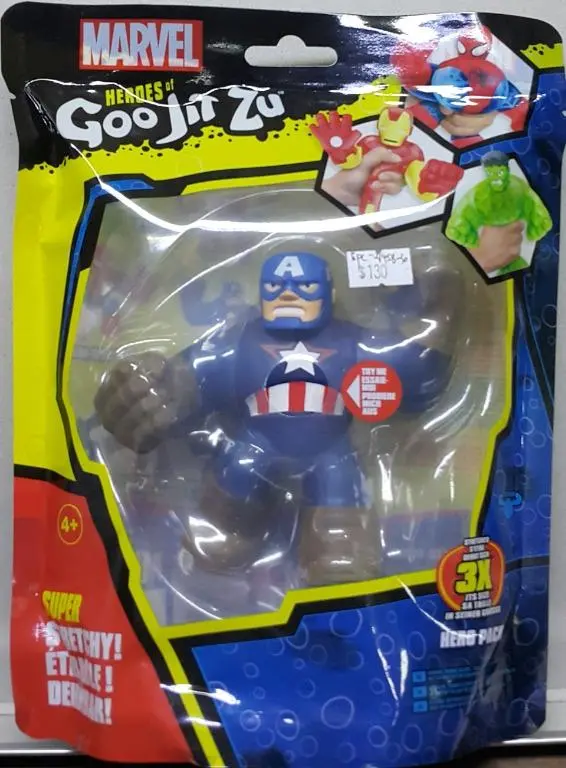 Character 21319 漫威英雄人物系列 功夫英雄 美國隊長 Marvel Heroes Goo Jit Zu Super Stretchy Captain America (Epc-2145B-30) 存 1