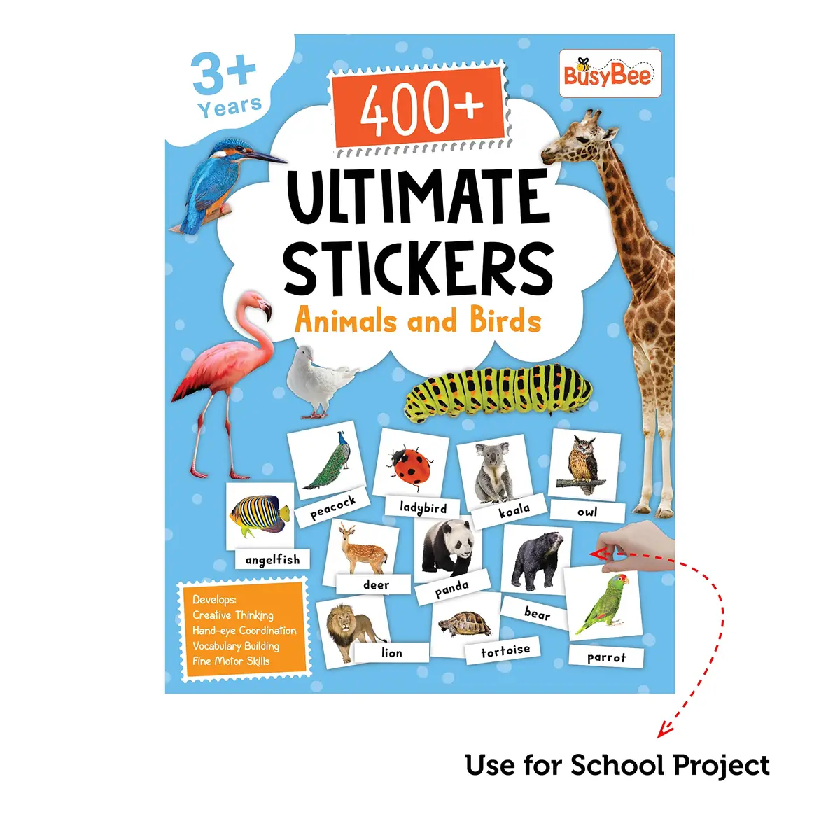 Pegasus 400+ Ultimate Stickers Book - Animals And Birds For 3+ Years Kids 2