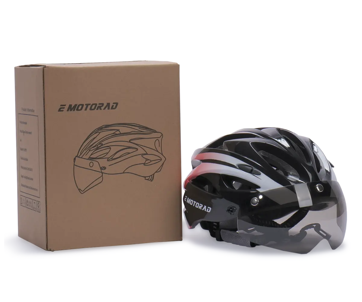 Emotorad Slipstream Helmet - Adjustable Cycle Helmet With Front And Back Led Safety Light For Ages 12 Years And Above 1