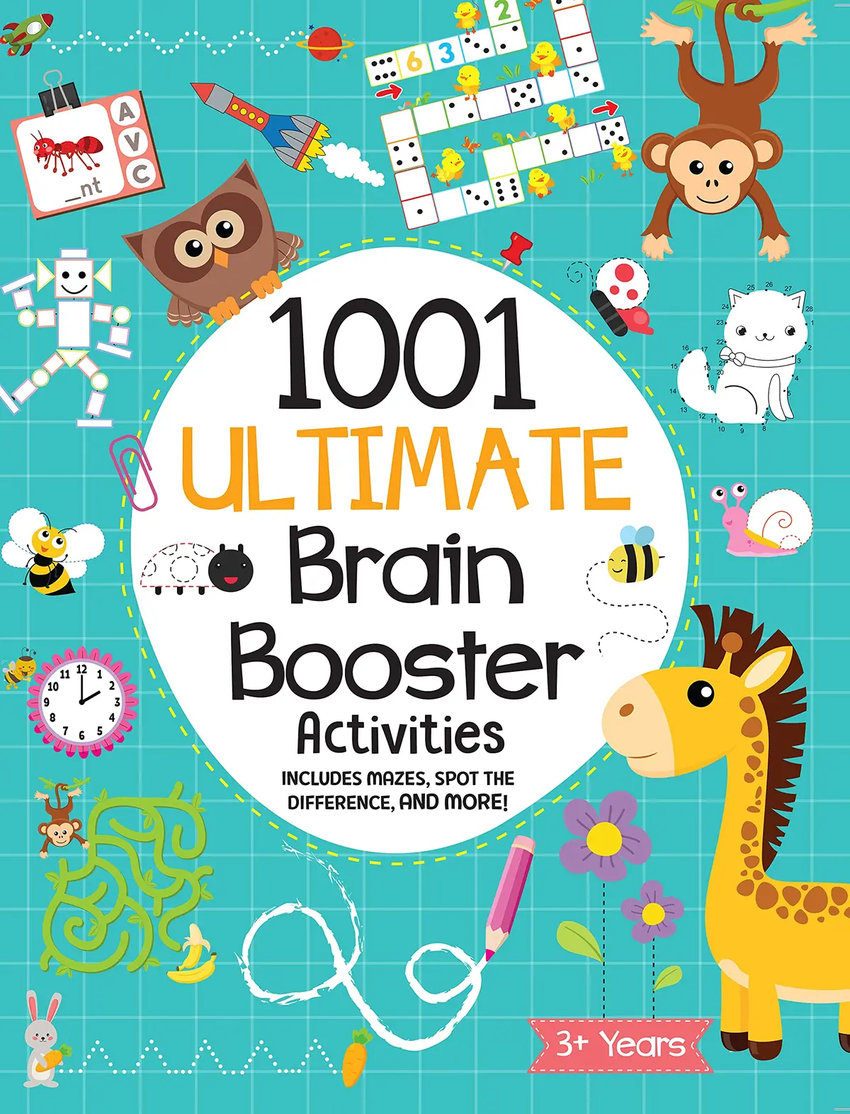 Pegasus 1001 Ultimate Brain Booster Activities For 3 To 6 Years Old Kids 1