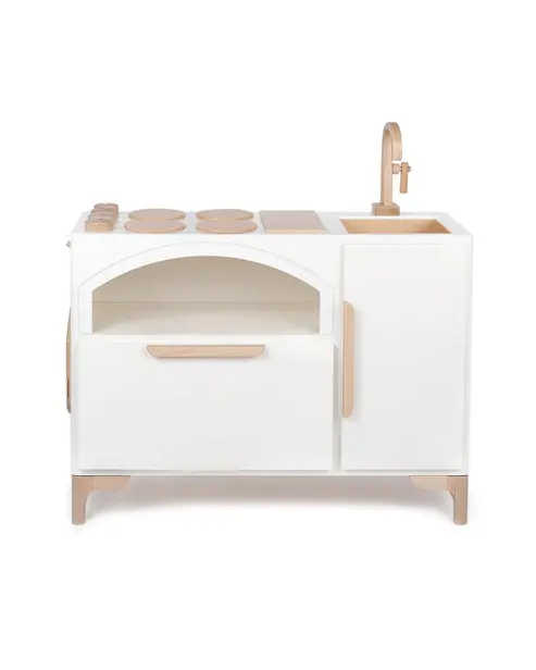 Kiddies Kingdom Kiddies Kingdom Play Kitchen - White, Blue, Pink, Green Imaginative Play For Ages 3 And Above 1