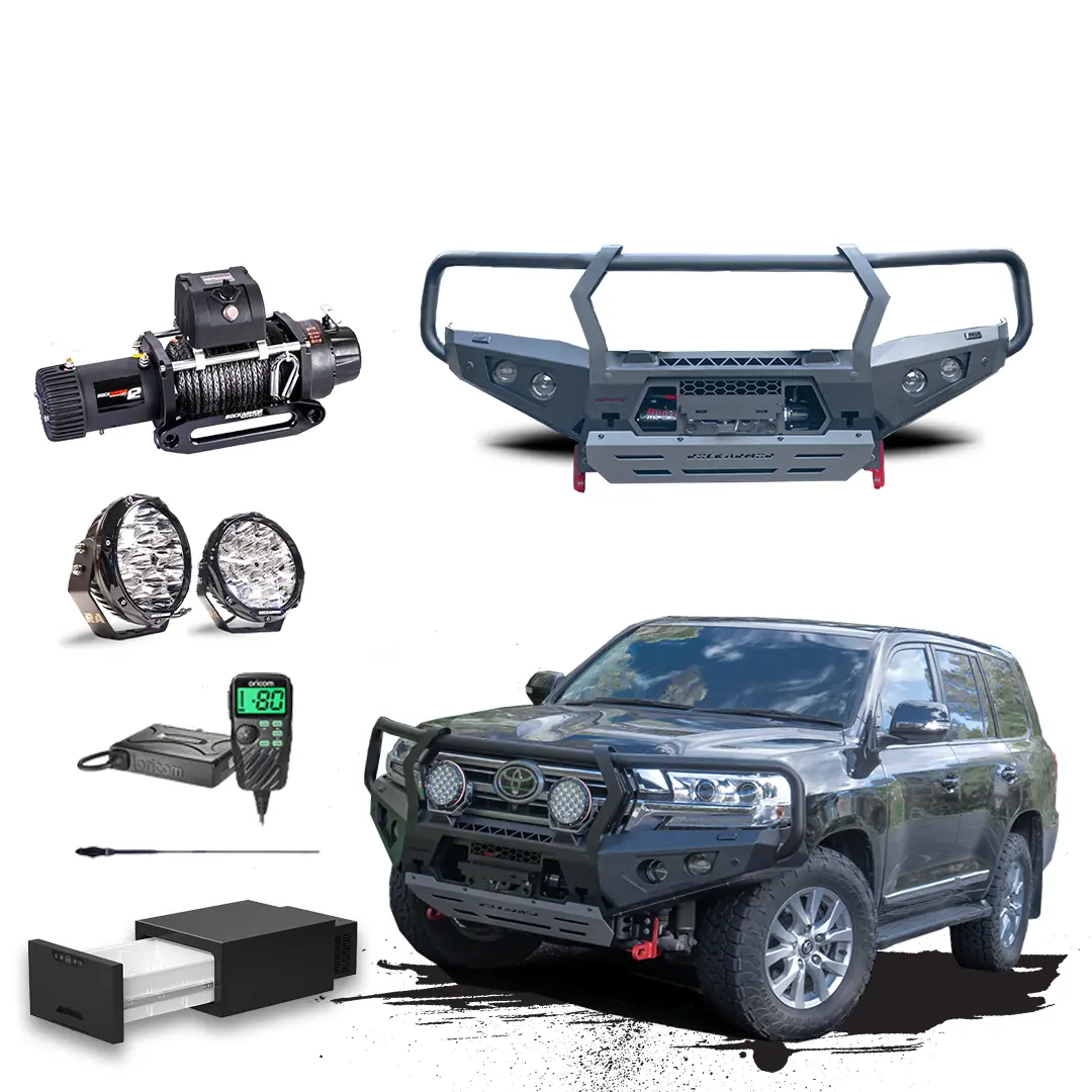 200 Series Touring Pack Suits:  200 Series Landcruiser 09/15 - 10/2021 - Bullbar, Winch, Lights, Uhf + Free Fridge 1