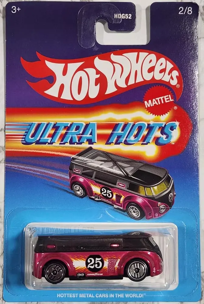 Hot Wheels Ultra Hots Retro 2025 Edition 1:64 Scale Volkswagen T1 Gtr Die-Cast Vehicles With Full Front & Rear Decoration Vum Parts For Ages 3+ 1