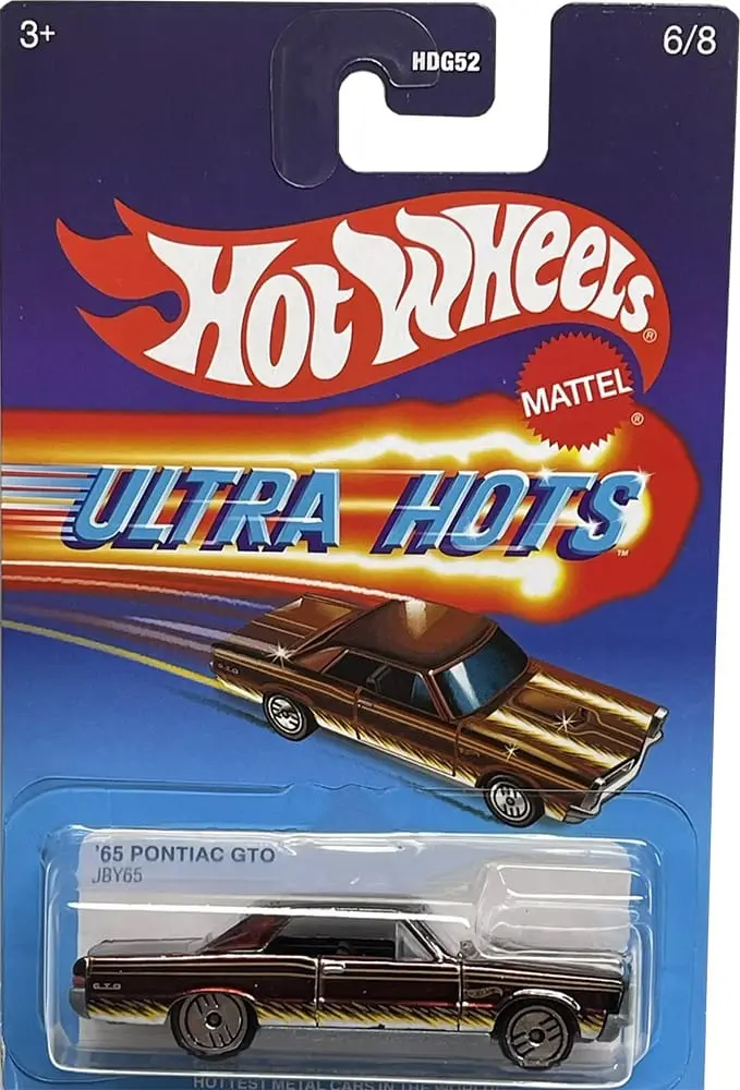 Hot Wheels Ultra Hots Retro 2025 Edition 1:64 Scale 65 Pontiac Gto Die-Cast Vehicles With Full Front & Rear Decoration Vum Parts For Ages 3+ 1