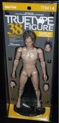 1:6 Hot Toys Ttm14 Truetype Figure Body Caucasian Narrow Shoulder Ver (Piu175倉) 1