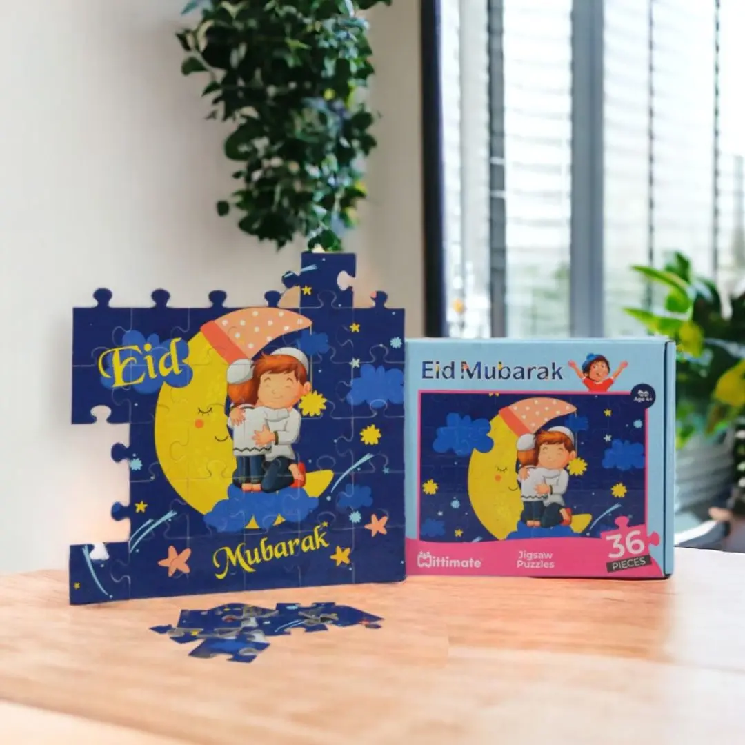 Mittimate Eid Mubarak Jigsaw Puzzle – 36-Piece Cardboard Puzzle For Kids (Ages 4-6) | Fun, Learning & Perfect Birthday Gift 1