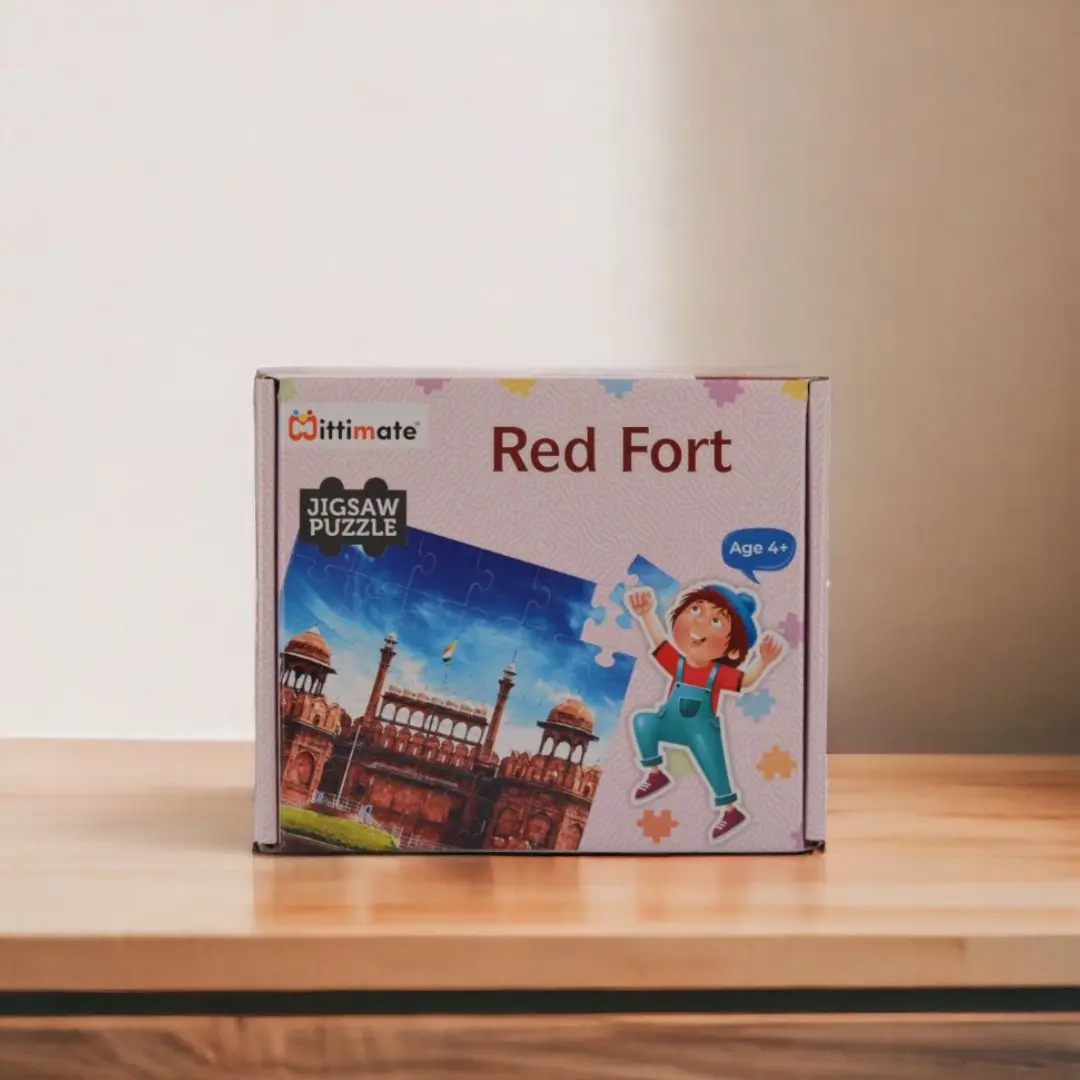Mittimate Red Fort Jigsaw Puzzle – 36-Piece Cardboard Puzzle For Kids (Ages 4-6) | Fun, Learning & Perfect Birthday Gift 1