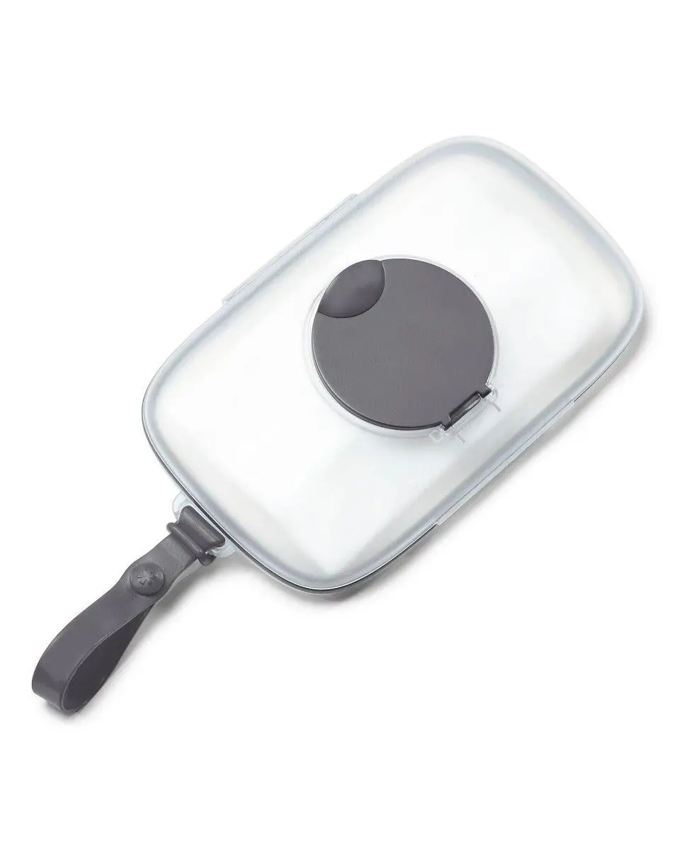 Skip Hop Grab & Go Snug Seal Wipes Case Grey - Wipes Case For Ages 0-2 Years 1