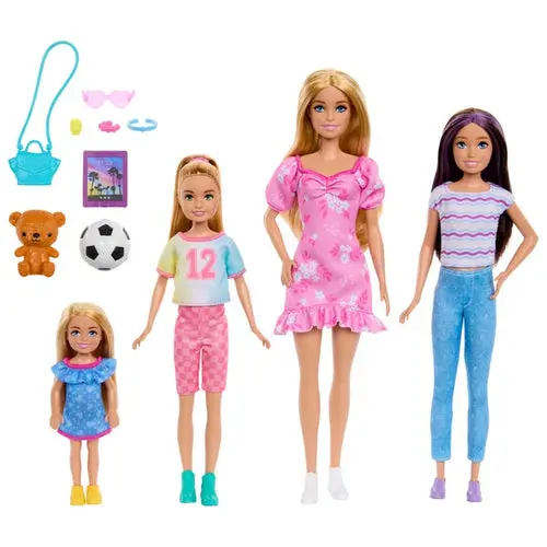 Barbie Sisters Doll Set With Barbie, Skipper, Stacie, And Chelsea For Kids Ages 3+ 1