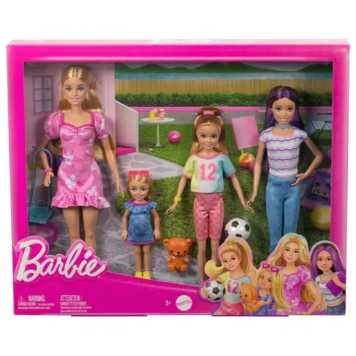 Barbie Sisters Doll Set With Barbie, Skipper, Stacie, And Chelsea For Kids Ages 3+ 2