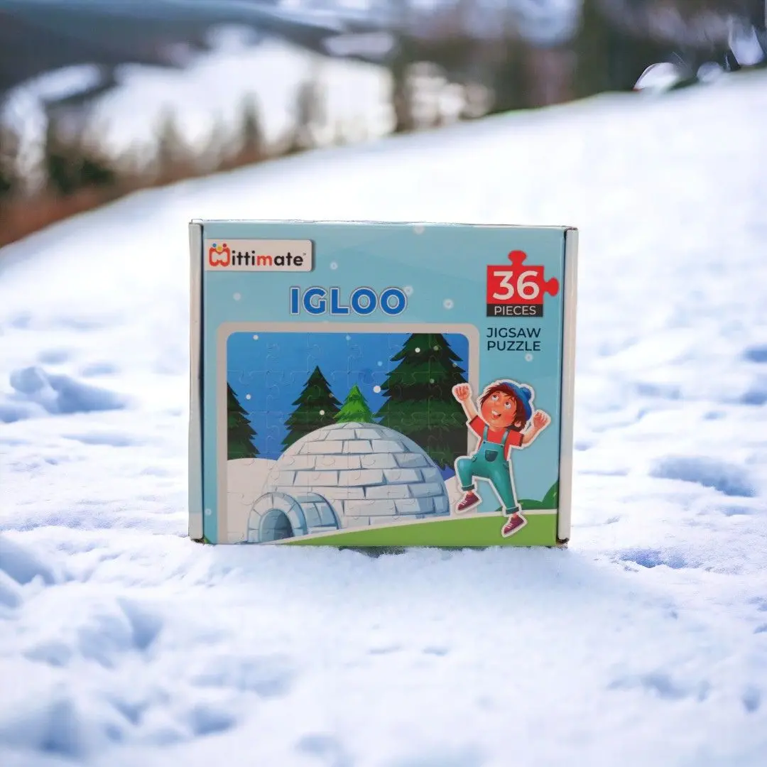Mittimate Igloo Jigsaw Puzzle – 36-Piece Cardboard Puzzle For Kids (Ages 4-6) | Fun, Learning & Perfect Birthday Gift 1