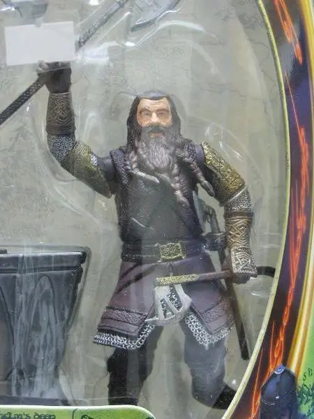 Toy Biz 魔戒 魔戒現身 金靂 Lord Of The Rings Fellowship Of The Ring Gimli With Battle Axe Swinging Action (Lotr-81024) 1118522575 1