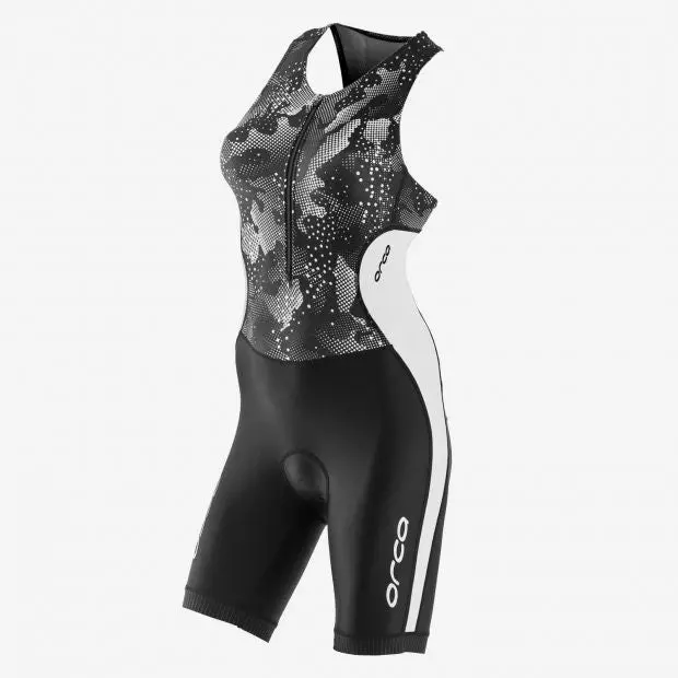 Womens Core Racesuit Bk-Wh 1