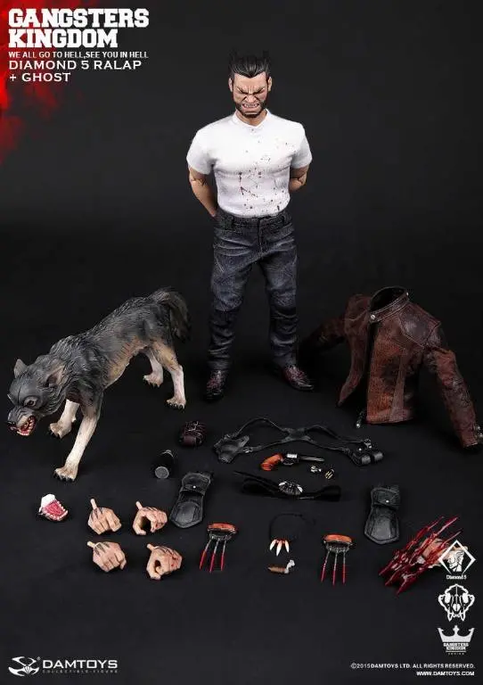 C1067-55 Damtoys Gangster Kingdom 黑幫王國 Gk011 Diamond 5 Ralap 方塊 5 + Ghost Figure 1