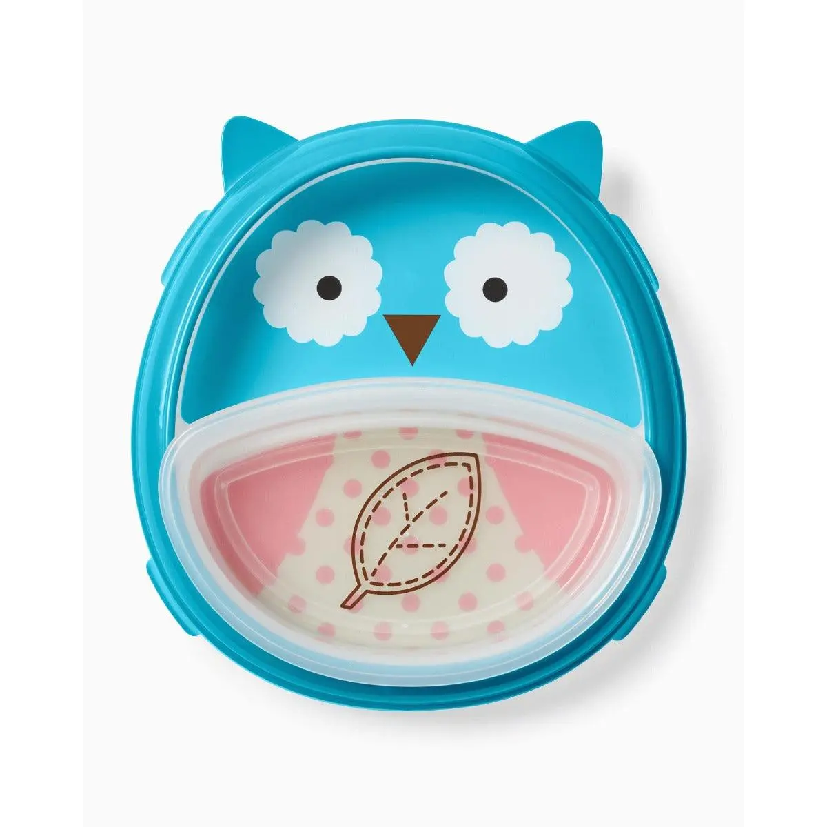 Skip Hop Zoo Smart Serve Non-Slip Training Set Owl - Weaning Accessory For Ages 0-4 Years 1