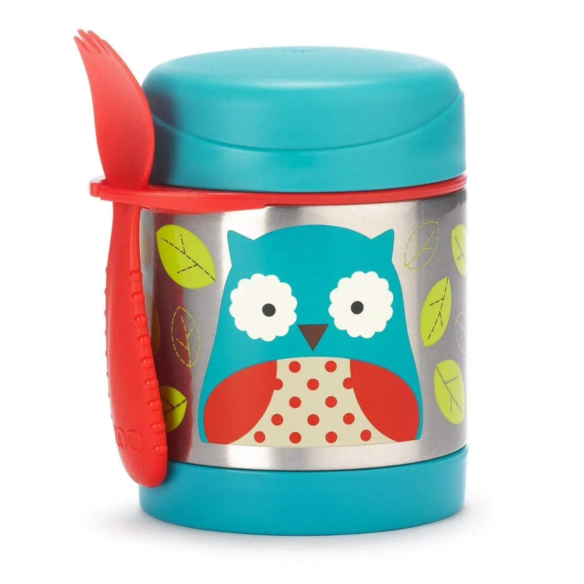 Skip Hop Zoo Back To School Insulated Little Kid Owl - Food Jar For Ages 3-6 Years 1