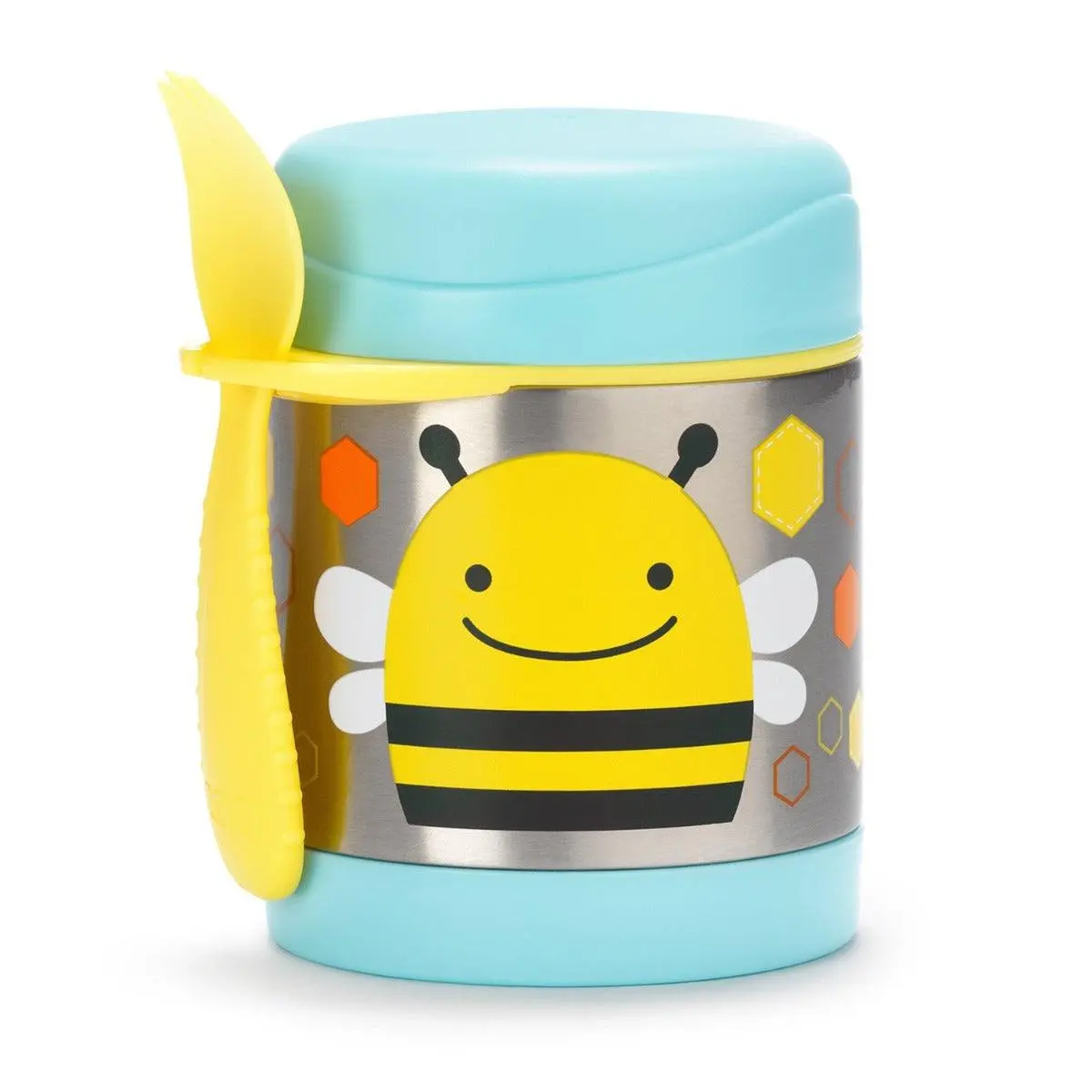 Skip Hop Zoo Back To School Insulated Little Kid Bee - Food Jar For Ages 3-6 Years 1