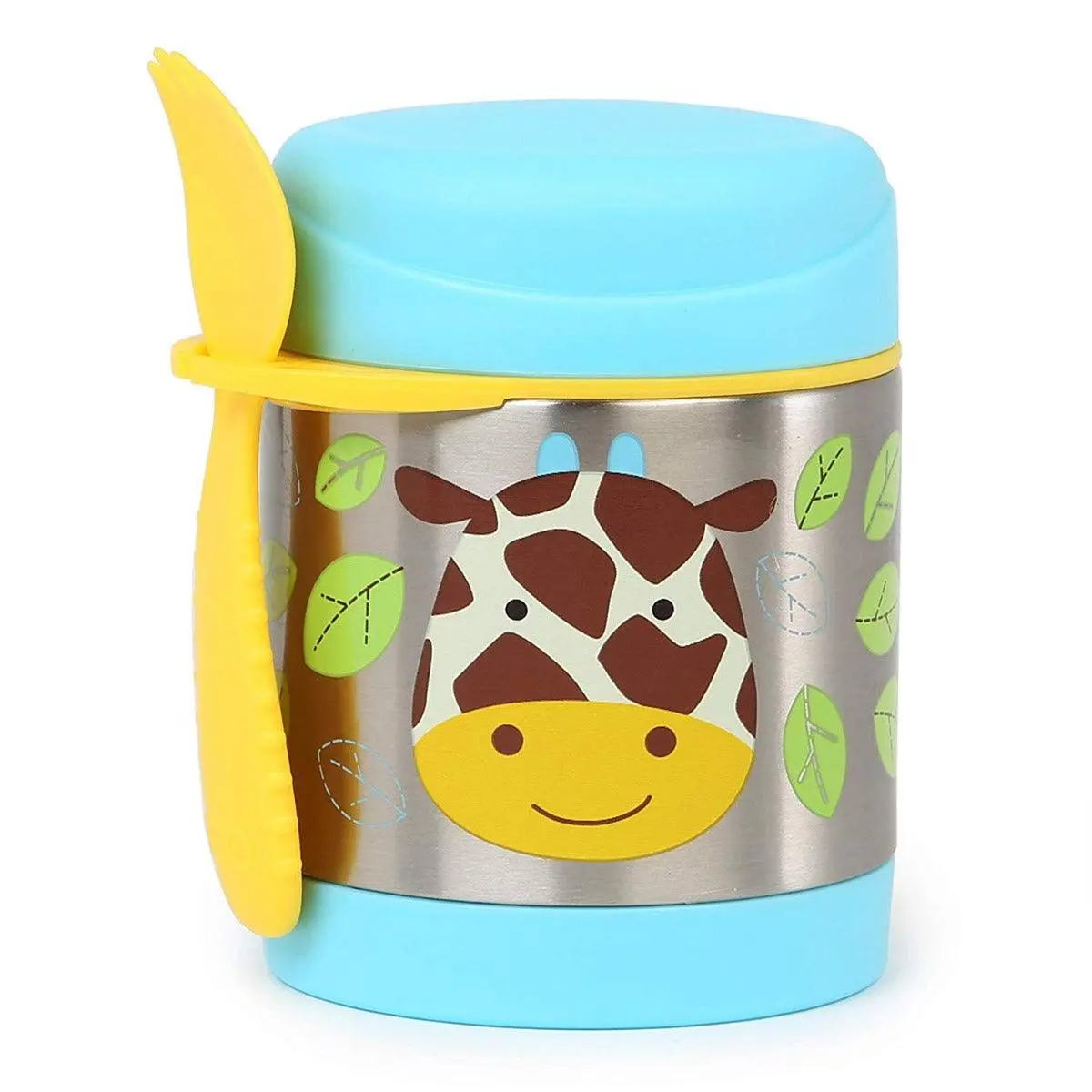 Skip Hop Zoo Back To School Insulated Little Kid Giraffe - Food Jar For Ages 3-6 Years 1