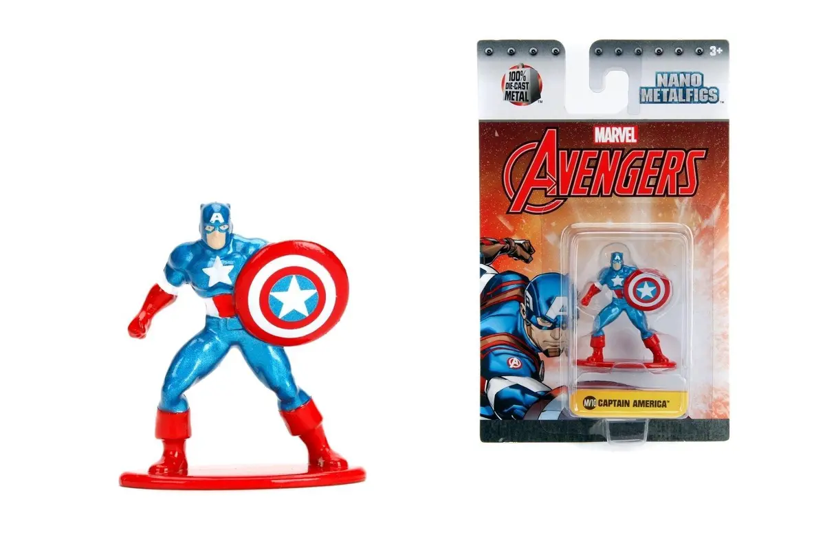 Jada Metals Die Cast Marvel 1.65-Inch Nano Figure Captain America 1