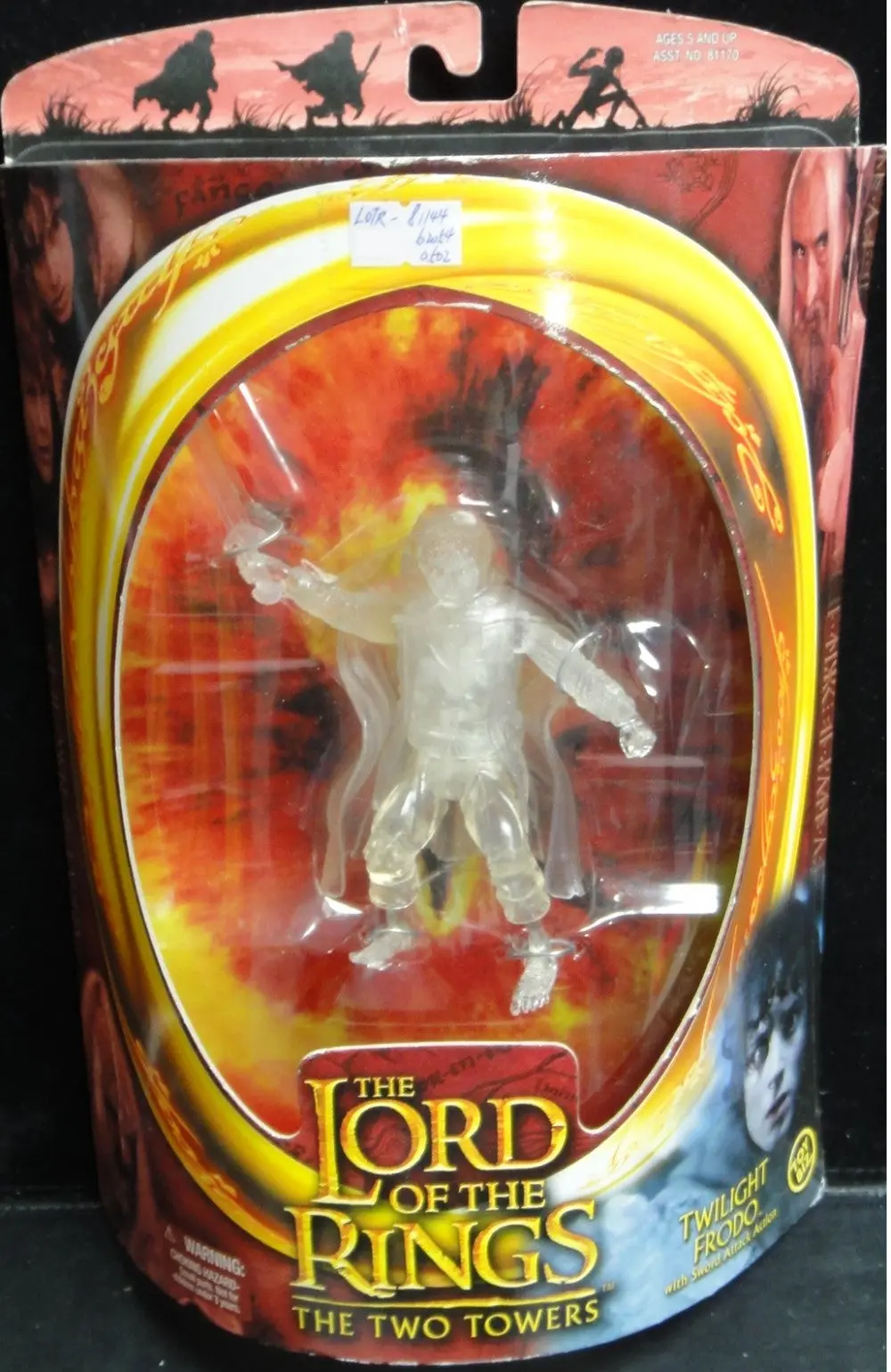 Toy Biz 魔戒二部曲 雙城奇謀 佛羅多巴金斯 伊力查活 The Lord Of The Rings The Two Towers Twilight Frodo With Sword Attack Action Elijah Wood (Lotr-81144) B20540502 1