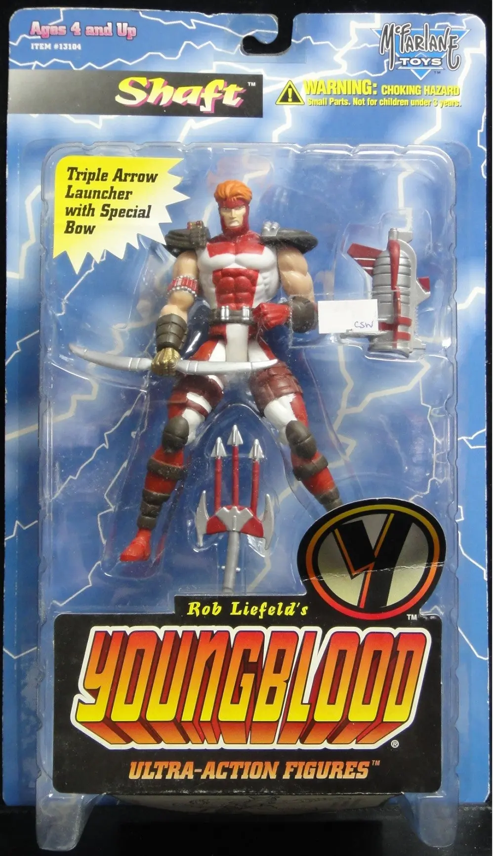 Mcfarlane Toys Rob Liefeld's Youngblood Ultra-Action Figures Youngblood Series 1 Shaft (Csw-13104) 1