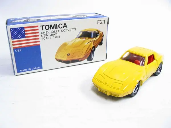 Vintage Tomica F21 外國車 Usa - Chevrolet Corvette Stingray Made In Japan (Piu20) 1