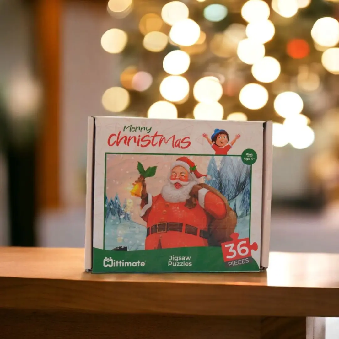 Mittimate Christmas Jigsaw Puzzle – 36-Piece Cardboard Puzzle For Kids (Ages 4-6) | Fun, Learning & Perfect Birthday Gift 1