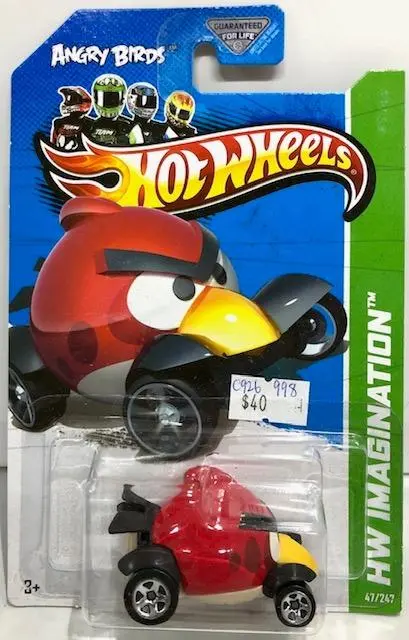 Hotwheels Hw Imagination 2012 Angry Birds Red Bird 11075 (C926-998) 1