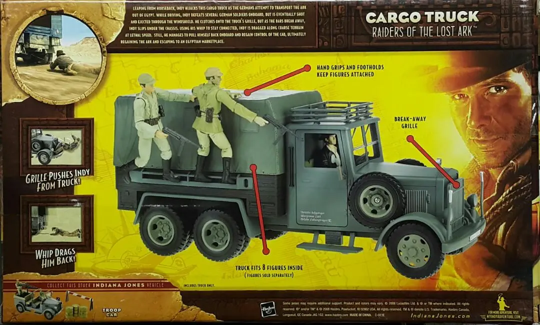 Hasbro 31697 奪寶奇兵 卡車 Indiana Jones Raiders Of The Lost Ark Cargo Truck With Whip Dragging Action (Buy-Spk) 存 2
