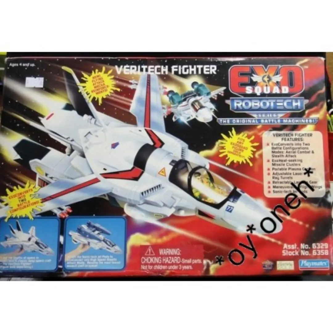 Playmates 06358 Exo Squad Robotech Battle Machines Veritech Alpha Fighter Vaf-7A 太空堡壘 (Buy-Spk) 存 1