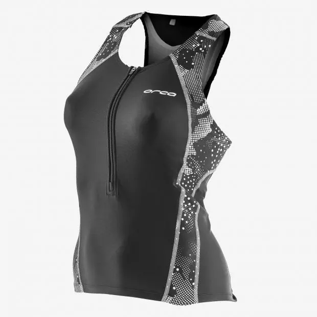 Womens Core Support Singlet Bk-Wh 1