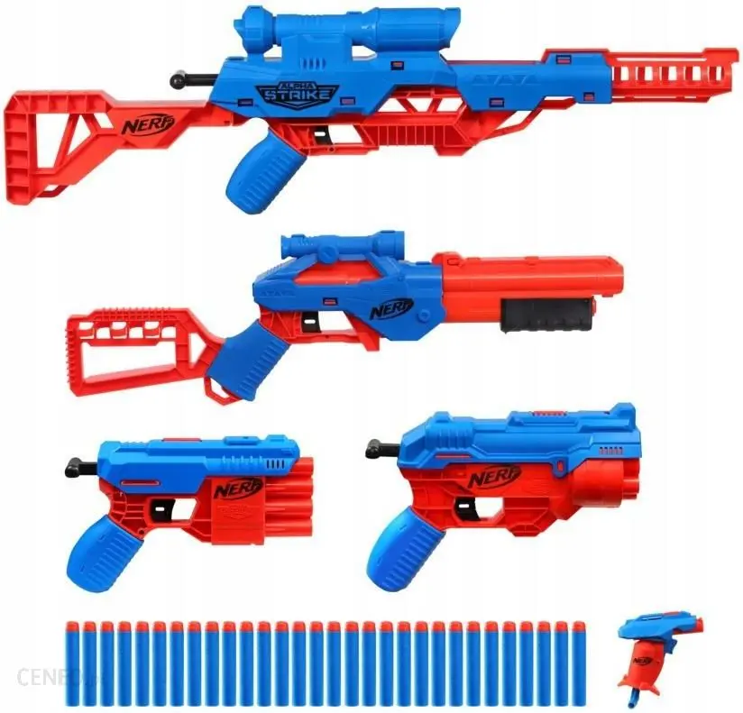 Nerf 35-Piece Alpha Strike Ultimate Mission Pack -- Includes 5 Blasters And 30 Official Elite Darts -- For Kids, Teens, Adults 1