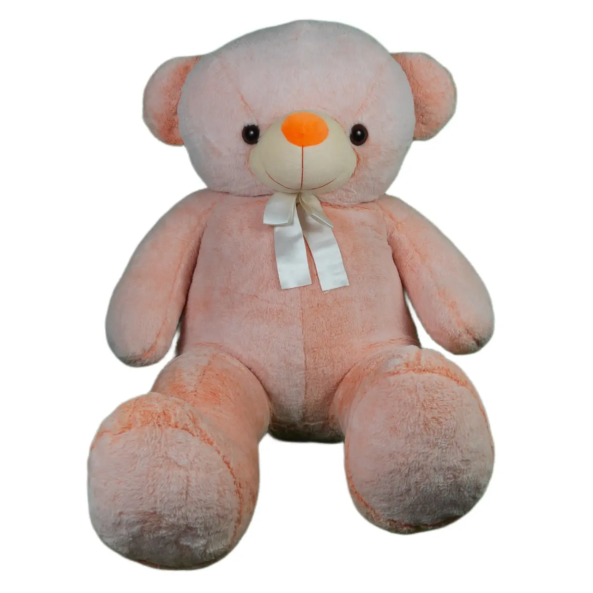 Play Hour Wolly The Teddy Bear Plush Soft Toy For Ages 3 Years And Up - Orange, 120Cm 1