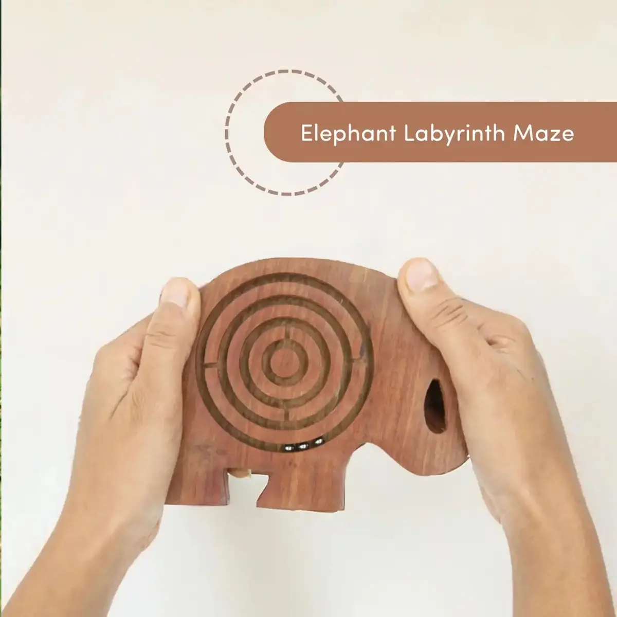 Mittimate Elephant Maze & Labyrinth Puzzle – Bhool Bhulaiyaa Board Game For Kids | Fun Indoor Brain Teaser & Activity Toy 1