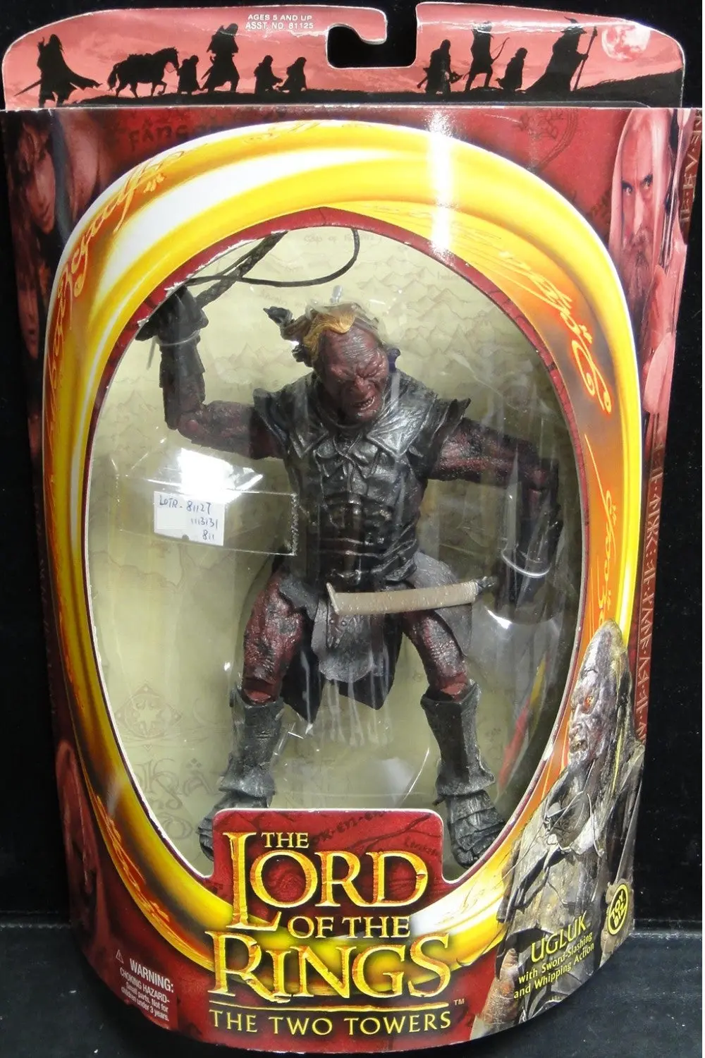 Toy Biz 魔戒二部曲 雙城奇謀 烏骨陸 The Lord Of The Rings The Two Towers Ugluk With Sword-Slashing And Whipping Action (Lotr-81127) 1113131811 1