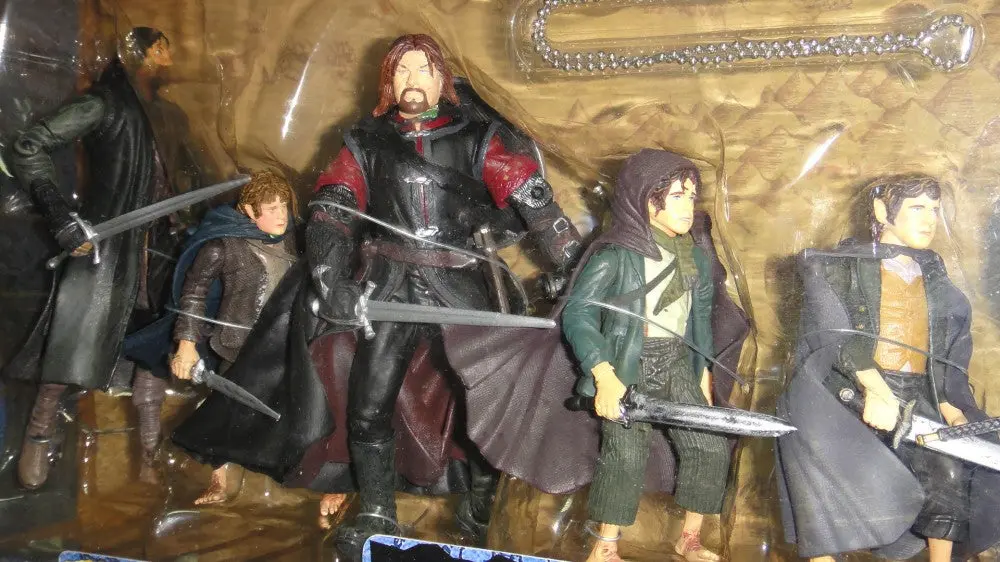 Toy Biz 魔戒首部曲 魔戒現身 佛羅多 甘道夫 亞拉岡 勒苟拉斯 金靂 波羅莫 山姆 梅里 皮聘 彼德積遜 The Lord Of The Rings The Fellowship Of The Ring Deluxe Gift Pack Frodo Gandalf Aragorn Legolas Gimli Boromir Samwise Merry Pippin Peter Jackson (Lotr-81084) 1133019088 2