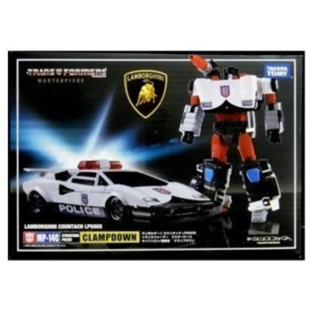 Takara Tomy 84254 變形金剛 斯比頓星警察官 林寶堅尼 Transformers Masterpiece Mp-14C Cybertron Police Clampdown Lamborghini Countach Lp500s (Toy-866-457) 存 1
