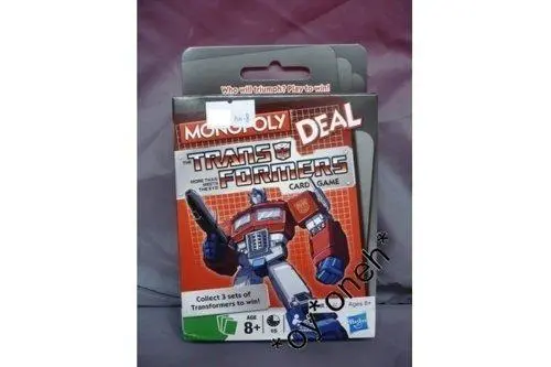 Hasbro 55531 Monopoly Deal Transformers Card Game 大富翁 變形金剛 卡牌遊戲 (Piu-8) 1