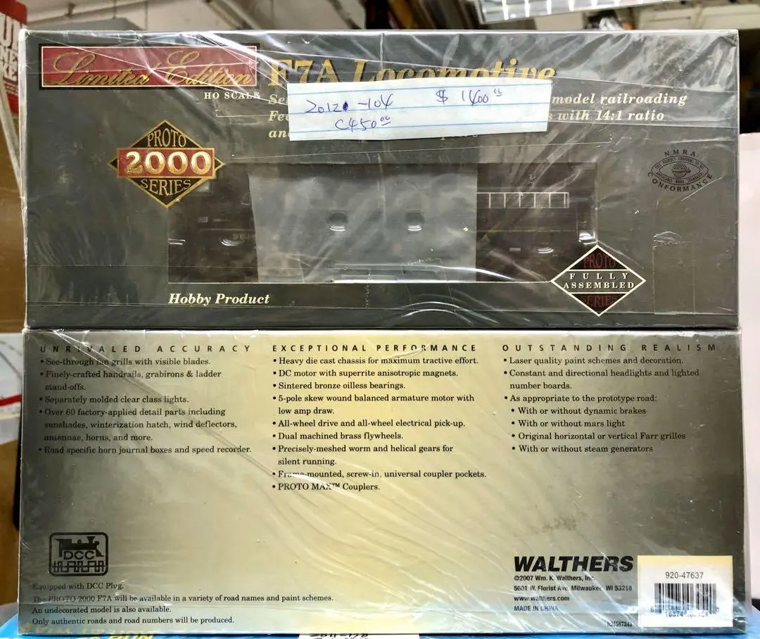 八折二手c450-2012-104 Proto Series 2000 F7a Locomotive Ho Scale 火車模型 (每台) 1