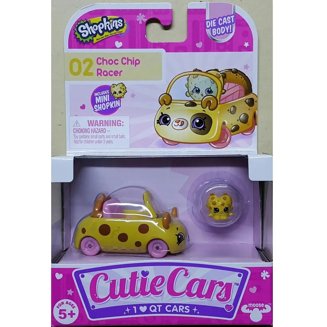 Moose 56581 Shopkins Cutie Cars 02 Choc Chip Racer Die Cast Body (Epc-1432-10) L 1