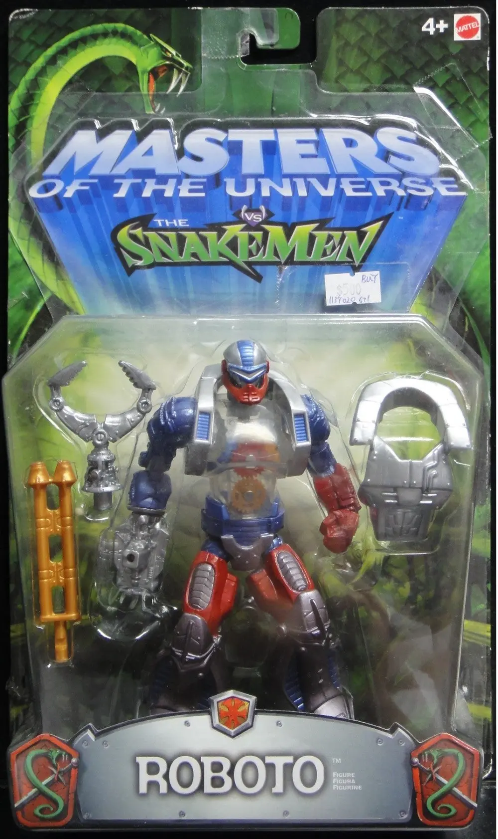 Mattel Masters Of The Universe Vs The Snakemen He-Man Figures Roboto Figure (Buy-12667) 1