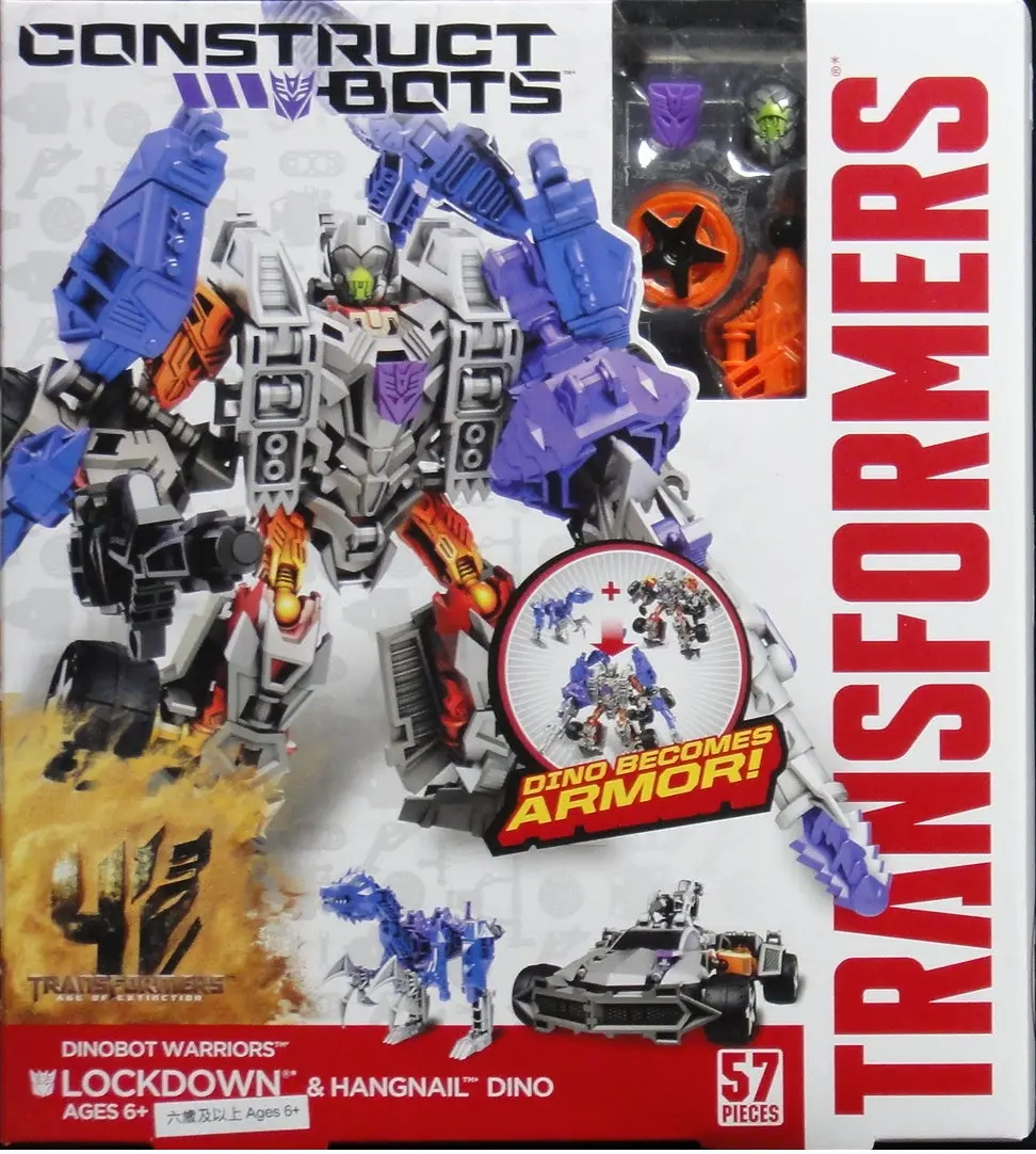 Hasbro 變形金剛 Transformers Age Of Extinction Construct Bots Dinobot Warriors Lockdown And Hangnail 91738 (Piu/Kw258a-25) 1