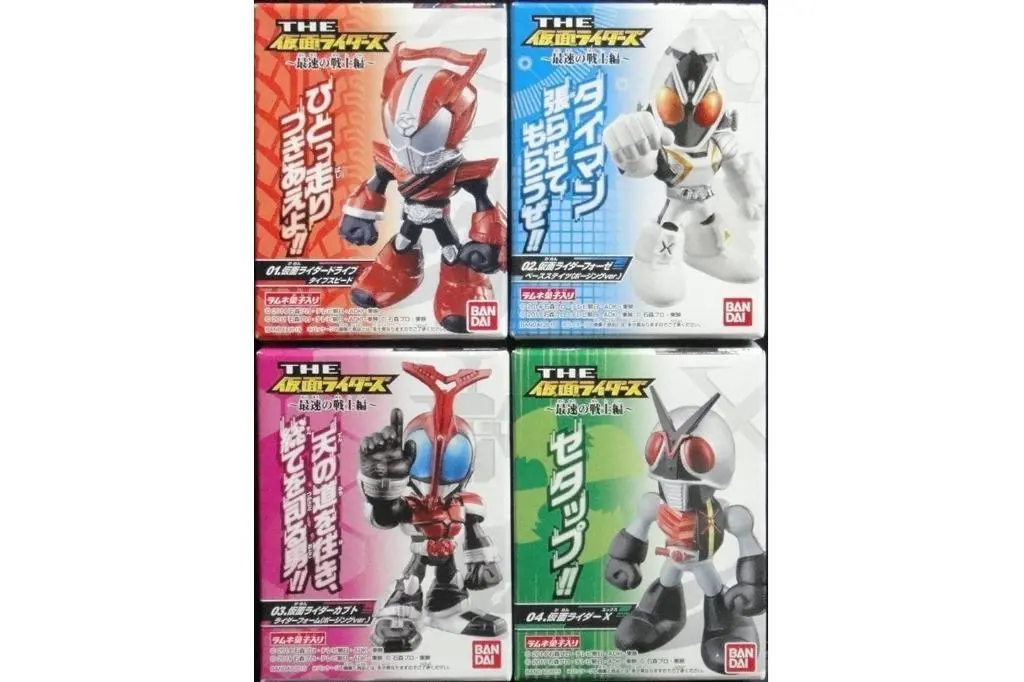 Bandai 91201 Kamen Rider 幪面超人最速之戰士編 Drive 速度型 Fourze 甲鬥王騎士形態 X 食玩 (Epc-498-36S) 1