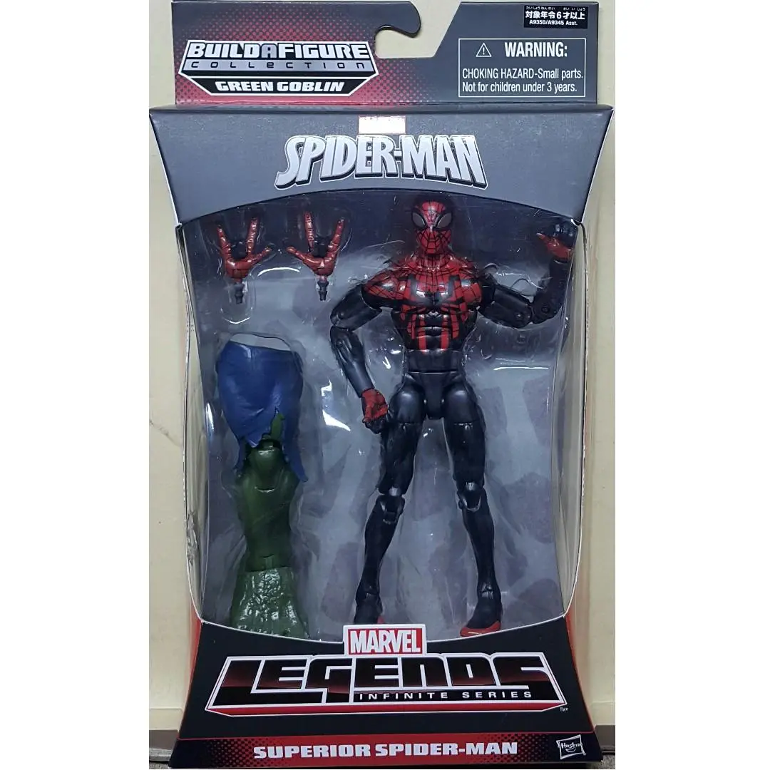 Hasbro 61328 漫威傳奇 無限系列 漫威 蜘蛛俠 組合人偶系列 綠魔 究級蜘蛛俠 Marvel Legends Infinite Series Marvel Spider-Man Build A Figure Collection Green Goblin Superior Spider-Man (Piu/Kw9-60) 存 1