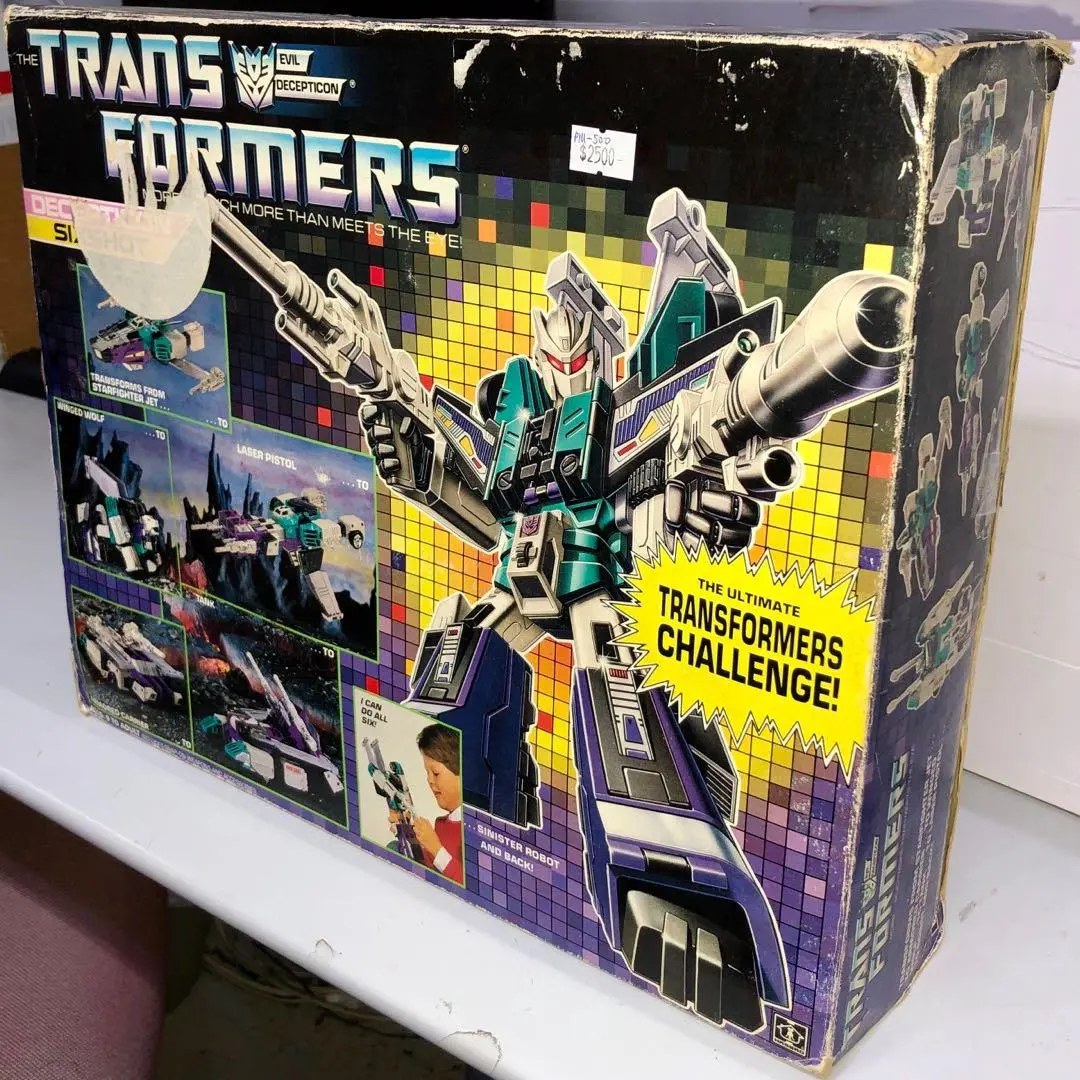 Hasbro 舊 Logo 05889 Transformers Deception Sixshot Piu-500-0820 1