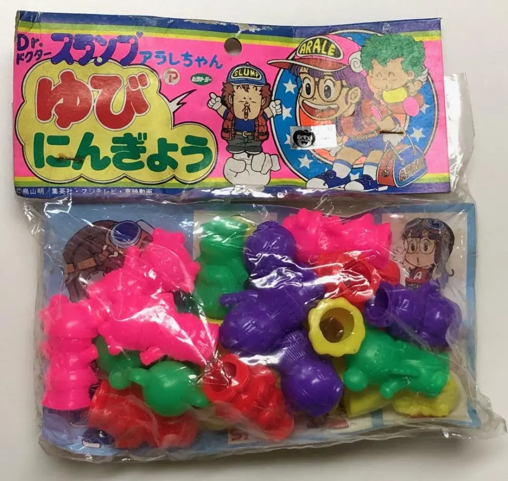 P Bikutora Toei 東映 Iq博士 Dr Slump 小雲 Arale Chan 小吉 Gacchan 草菇 Kinoko 山吹老師 Yamabuki 指頭膠公仔 (Won-147-159) 1
