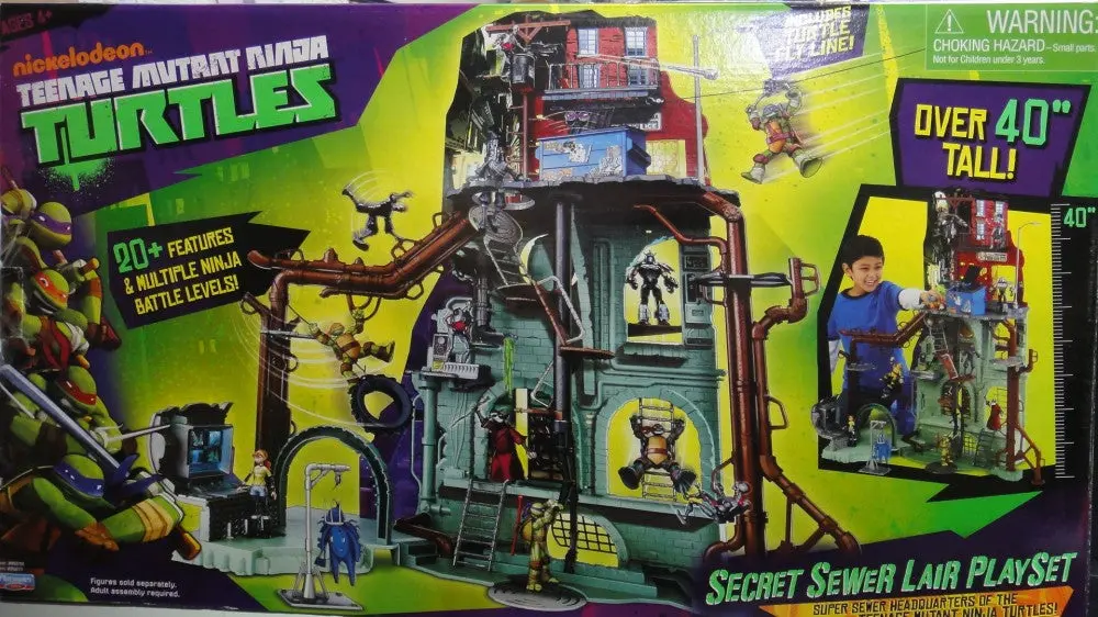 Playmates Nickelodeon 忍者龜 秘密下水道巢穴 玩具套裝 Teenage Mutant Ninja Turtles Secret Sewer Lair Playset 95011 (Piu-200) 1